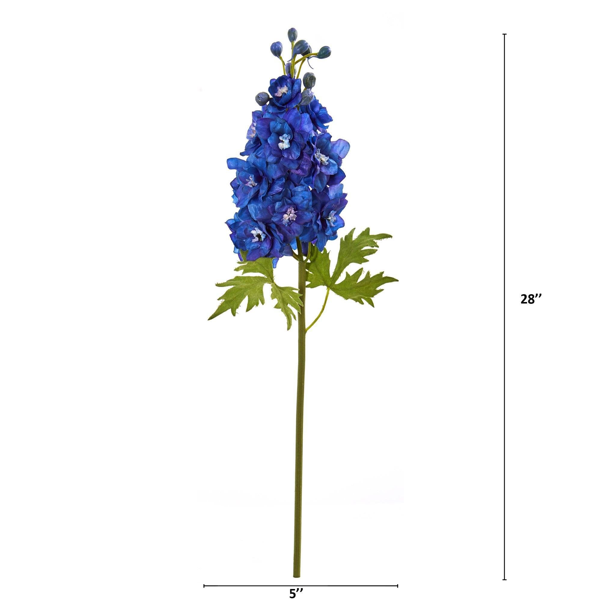 28” Delphinium Artificial Flower (Set of 4)