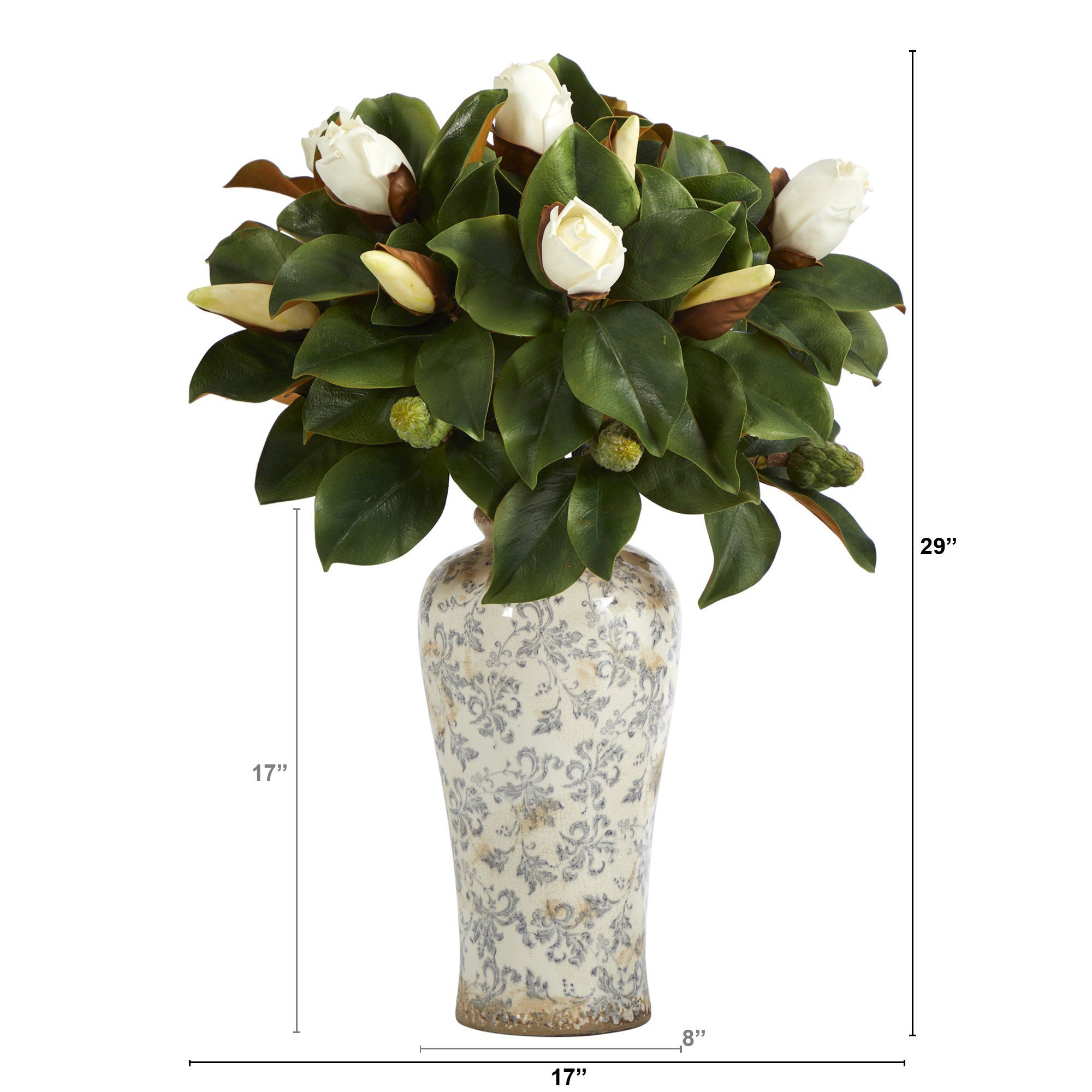 29” Magnolia Artificial Plant in Designer Planter