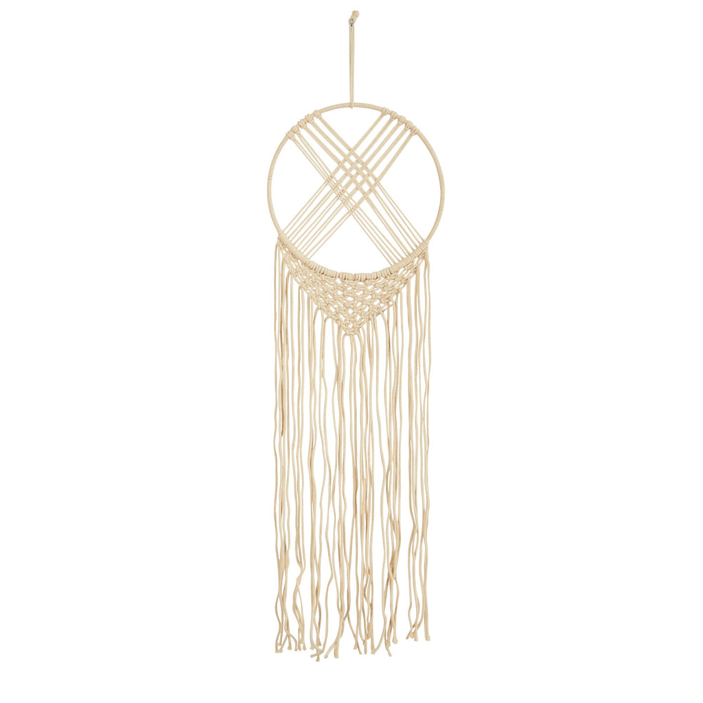 30” Boho Chic Woven Dreamcatcher Macrame Wall Art Décor