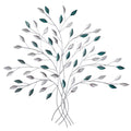 30” x 30” Hand-Painted Metal Tree of Life Wall Art Decor