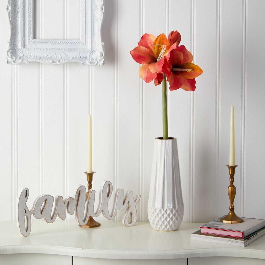 31” Artificial Amaryllis Faux Flower (Set of 3)