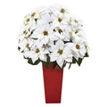 32” Poinsettia Artificial Arrangement in Red Vase