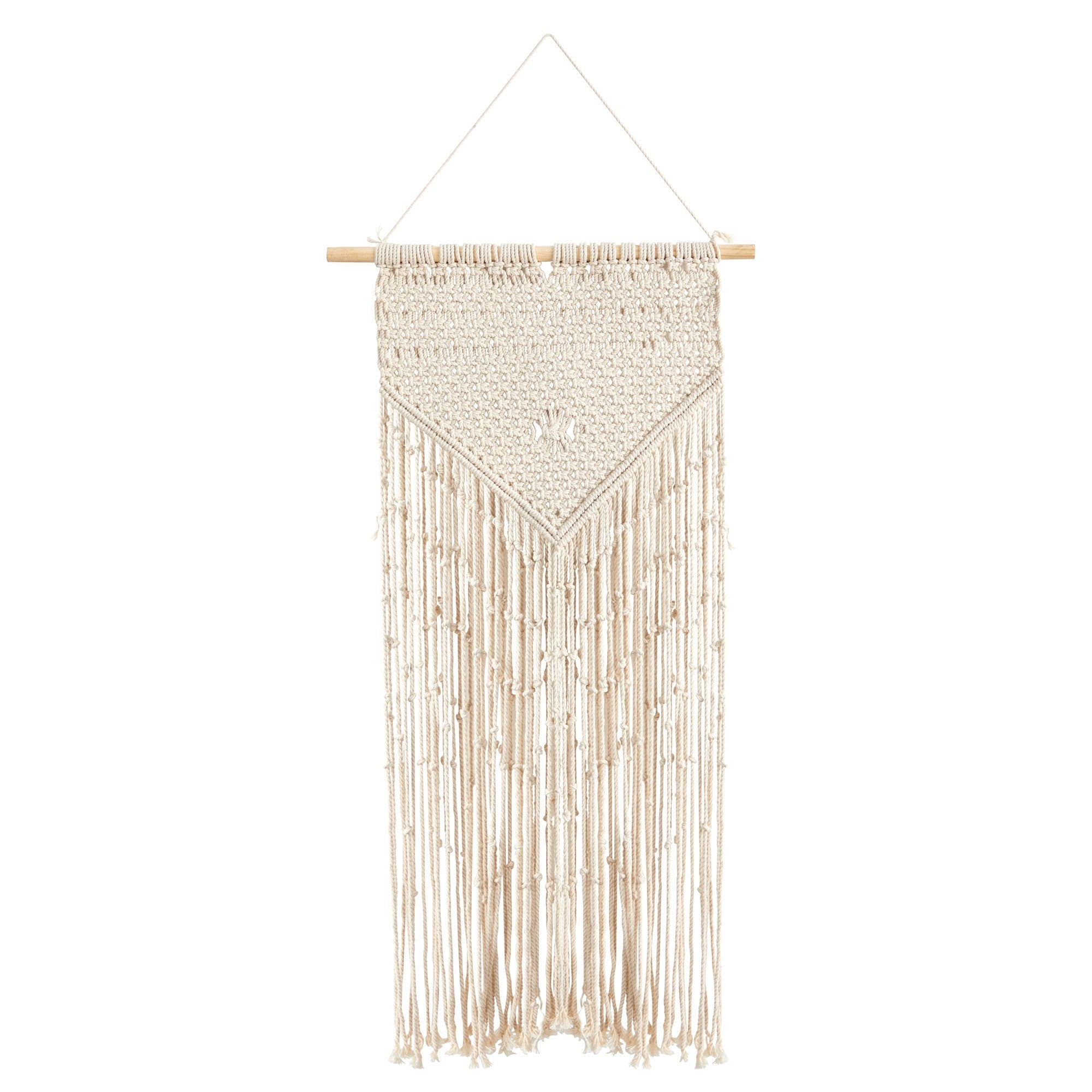 34” x 18” Hand Crafted Boho Macrame Wall Hanging Decor