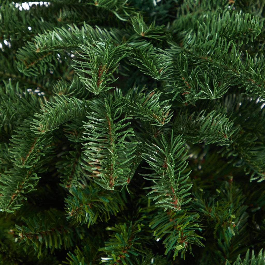 3.5’ South Carolina Spruce Artificial Christmas Tree with 458 Bendable Branches in Red Tower Planter