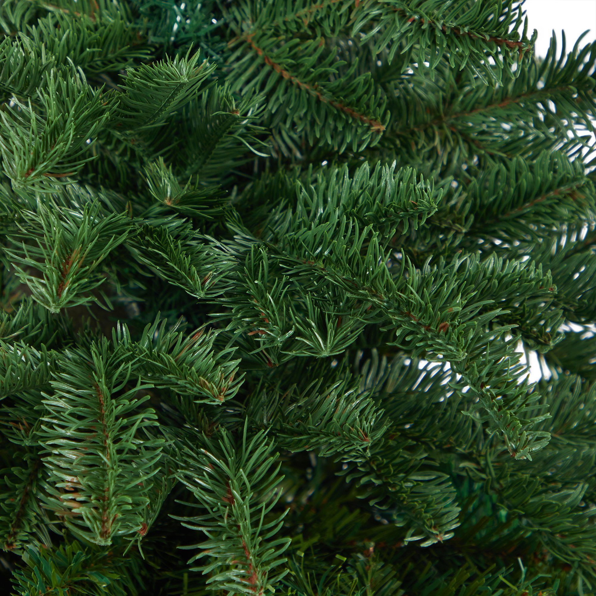 3.5’ South Carolina Spruce Artificial Christmas Tree with 458 Bendable Branches in Sand Colored Urn