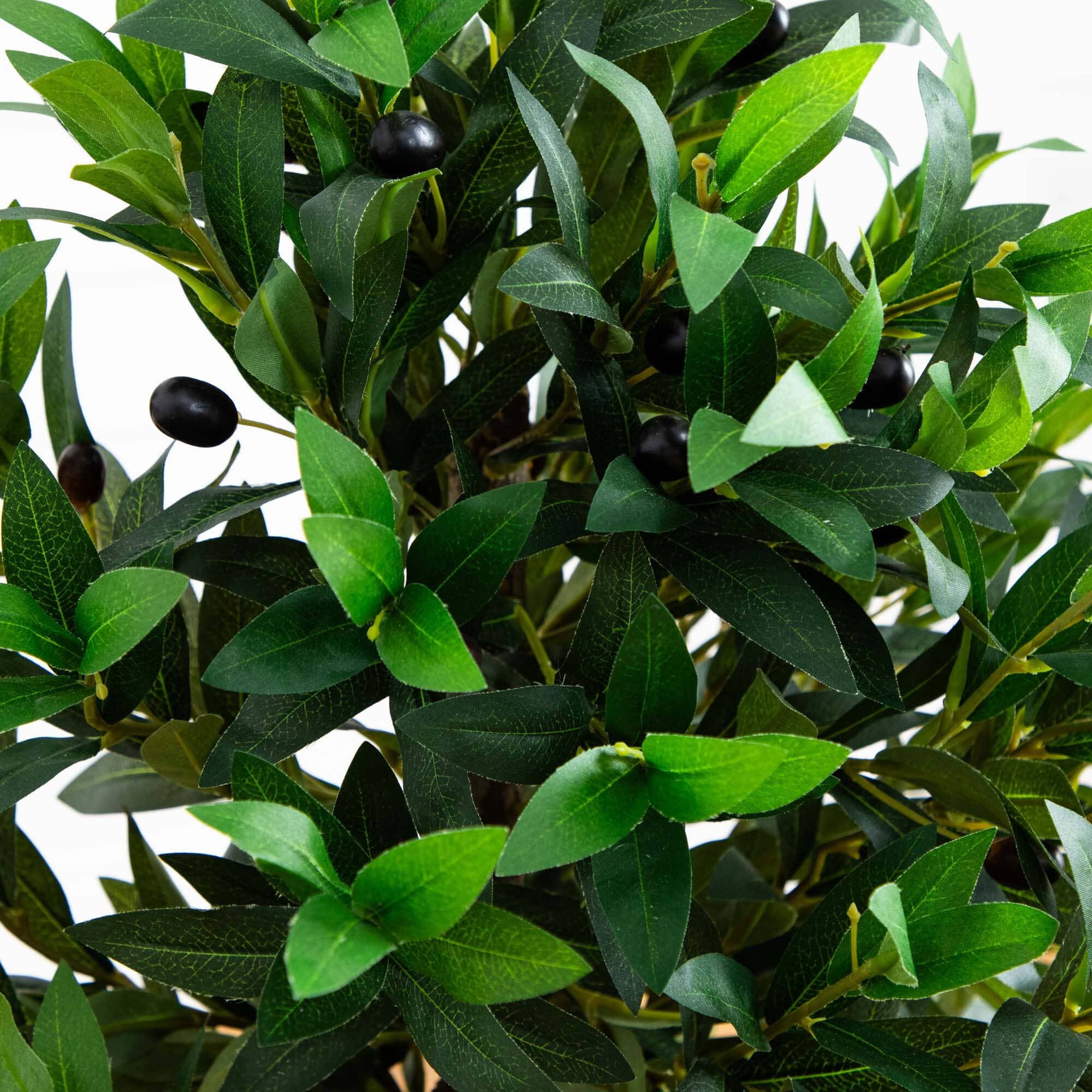38” Olive Topiary Artificial Tree in Bowl Planter(Indoor/Outdoor)