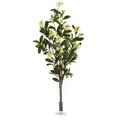 39” Peach Blossom Artificial Arrangement in Flared Vase