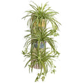 39” Spider Artificial Plant in Three-Tiered Wall Decor Planter