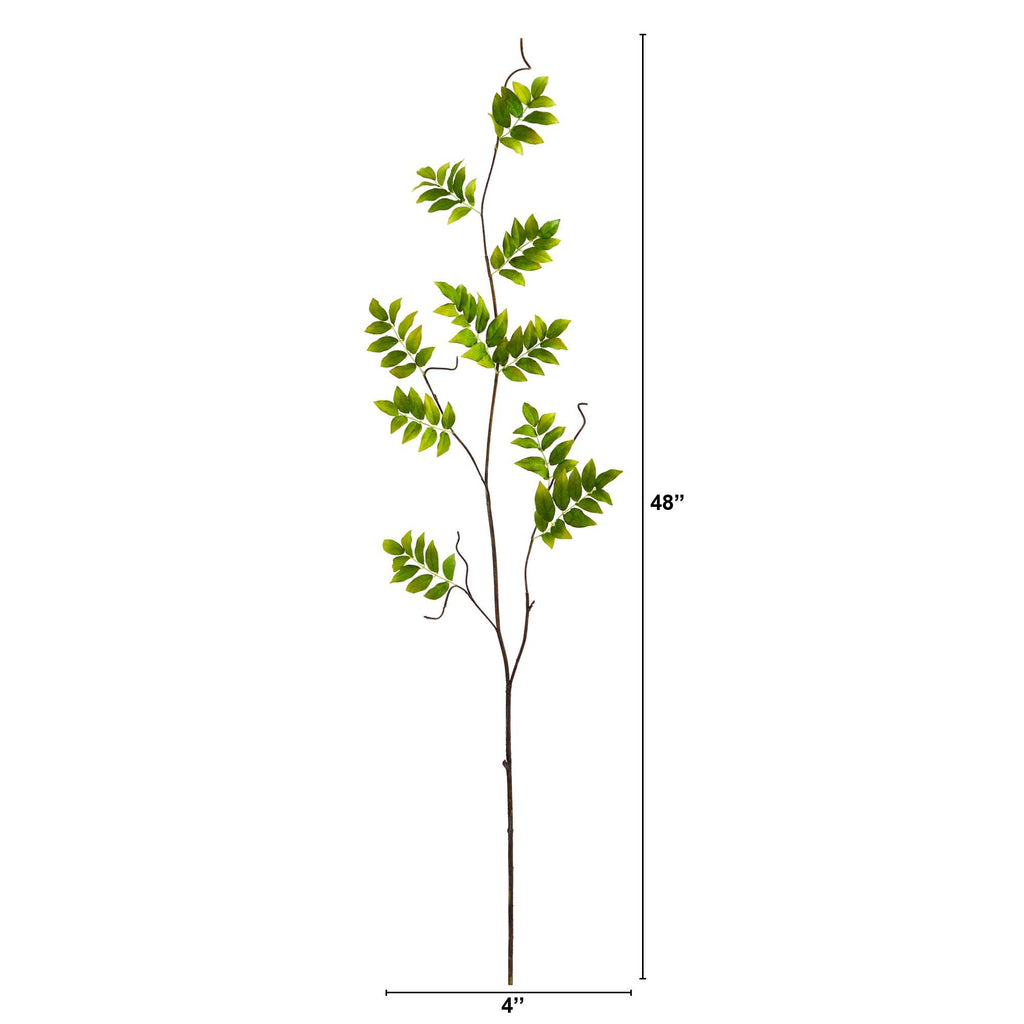 4’ Wisteria Foliage Artificial Flower (Set of 6)