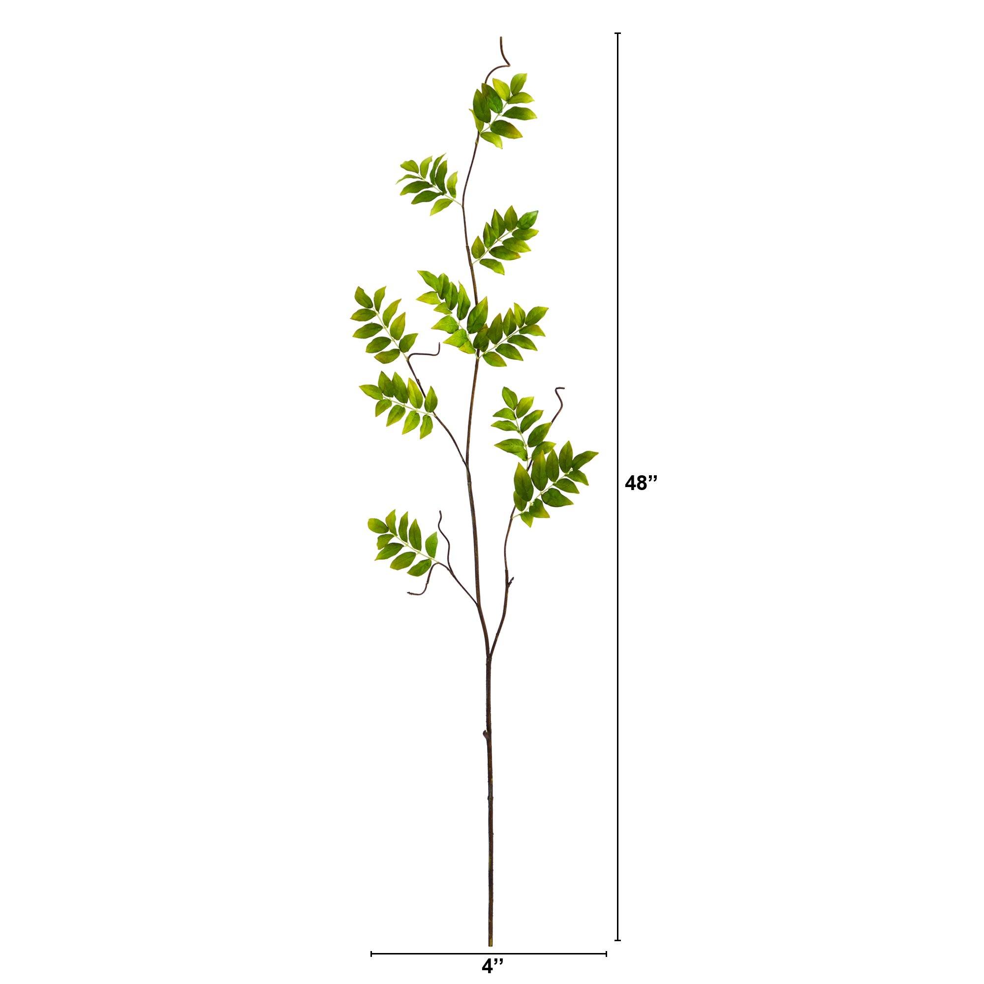 4’ Wisteria Foliage Artificial Flower (Set of 6)