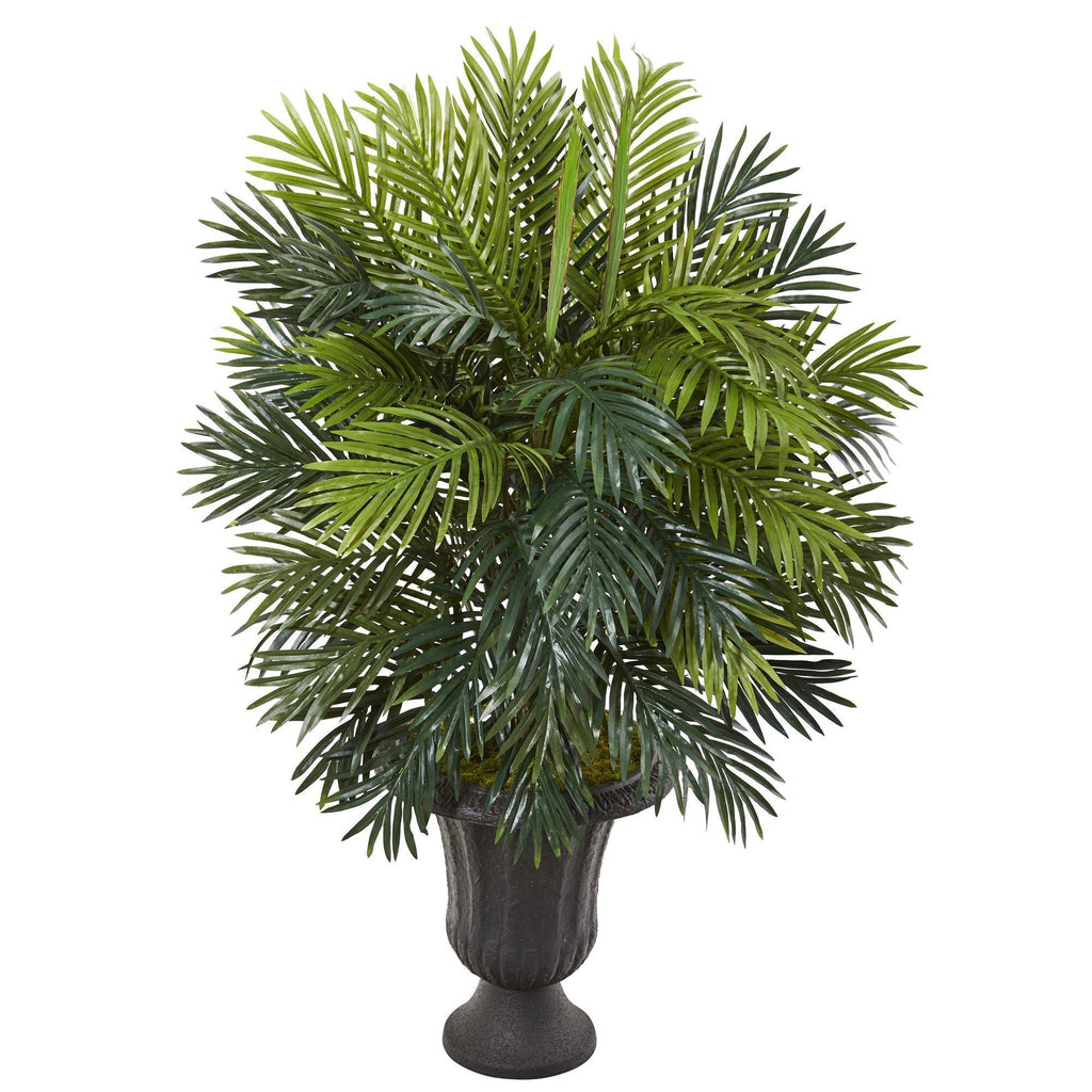 42” Areca Palm Artificial Plant in Decorative Brown Urn