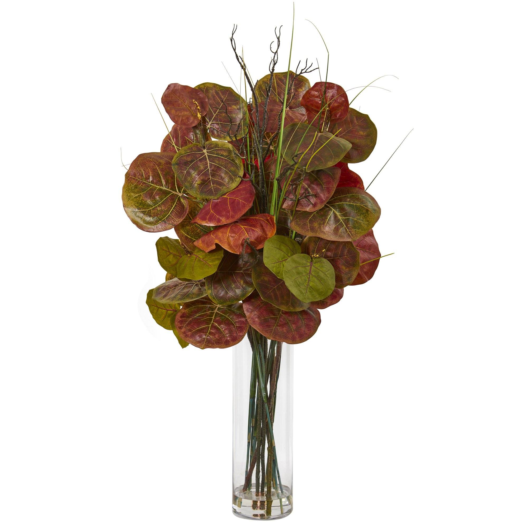 44” Sea Grape Artificial Arrangement in Vase