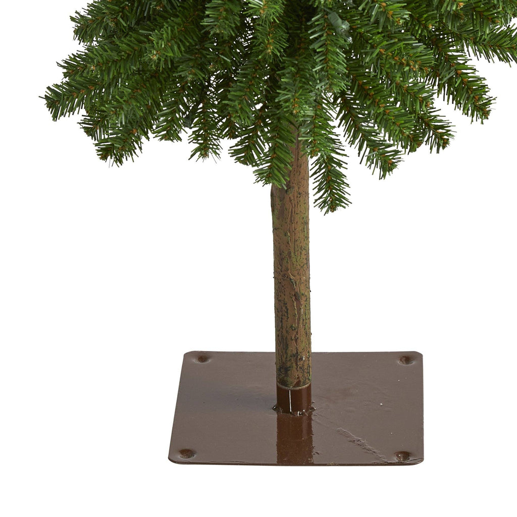 5' Alpine Artificial Christmas Tree with 150 Lights and 405 Bendable Branches