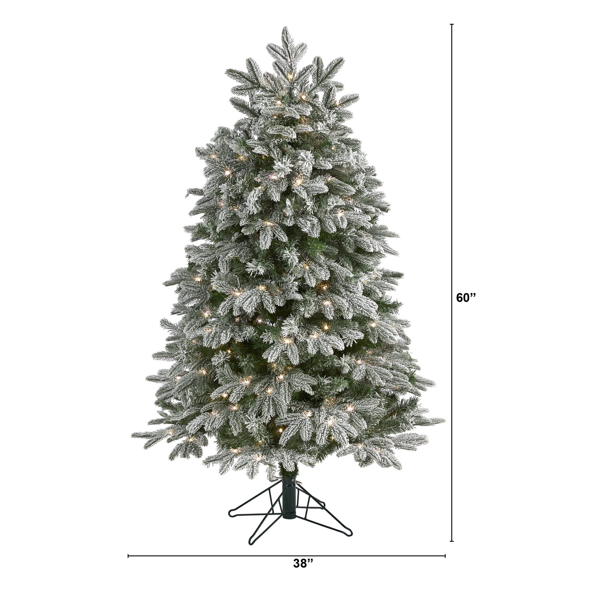 5' Flocked Colorado Mountain Fir Artificial Christmas Tree
