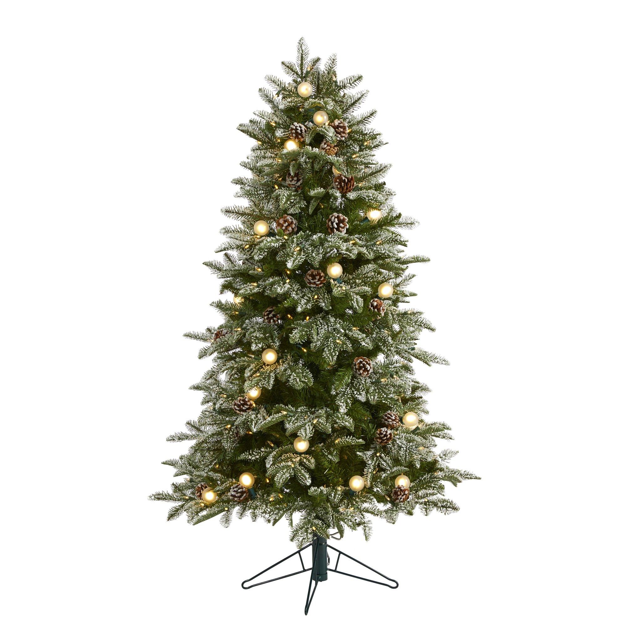 5' Flocked Whistler Mountain Fir Artificial Christmas Tree