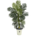 5’ Golden Cane Artificial Palm Tree in Decorative Planter