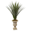 5’ Spiked Agave Artificial Plant in Decorative Urn