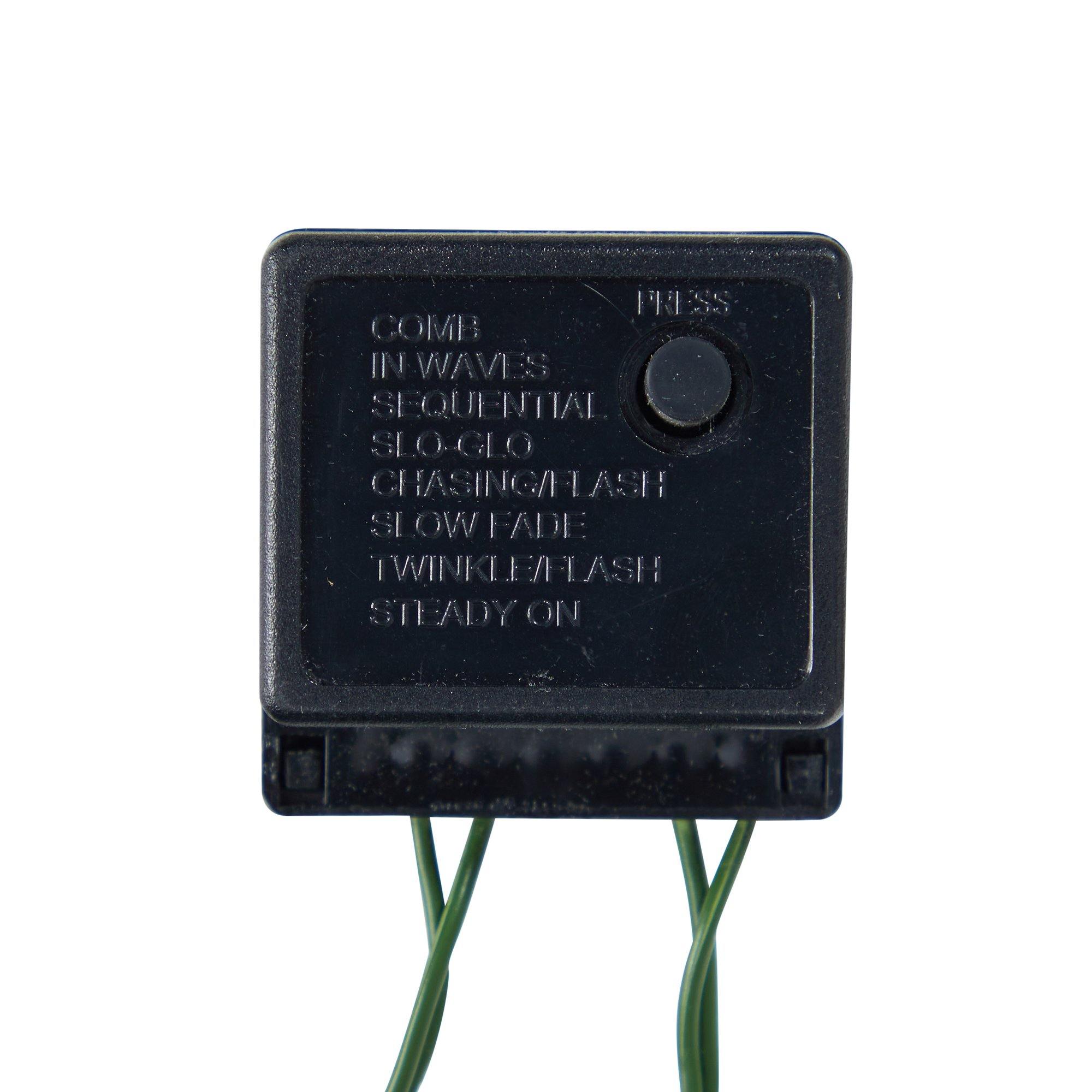 52” Green Pencil Artificial Christmas Tree with 100 Clear (Multifunction) LED Lights and 140 Bendable Branches in Sand Colored Urn