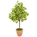 55” Lemon Artificial Tree in Terra Cotta Planter