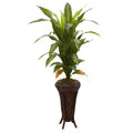 57” Dracaena w/Stand Silk Plant (Real Touch)