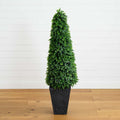 57” Eucalyptus Topiary Artificial Tree in Slate Planter (Indoor/Outdoor)