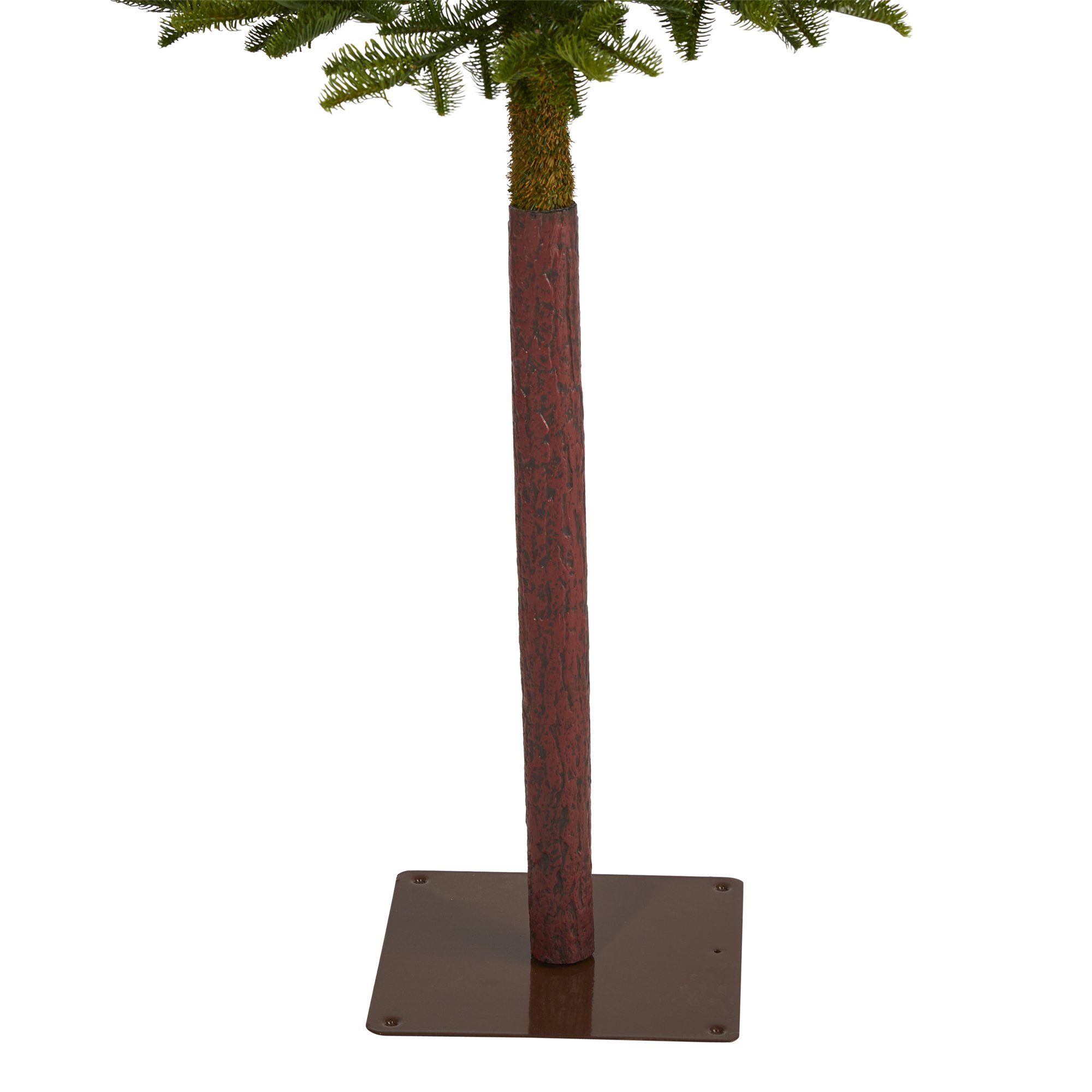 6’ Alaskan Alpine Artificial Christmas Tree with 100 Clear Microdot (Multifunction) LED Lights and 112 Bendable Branches