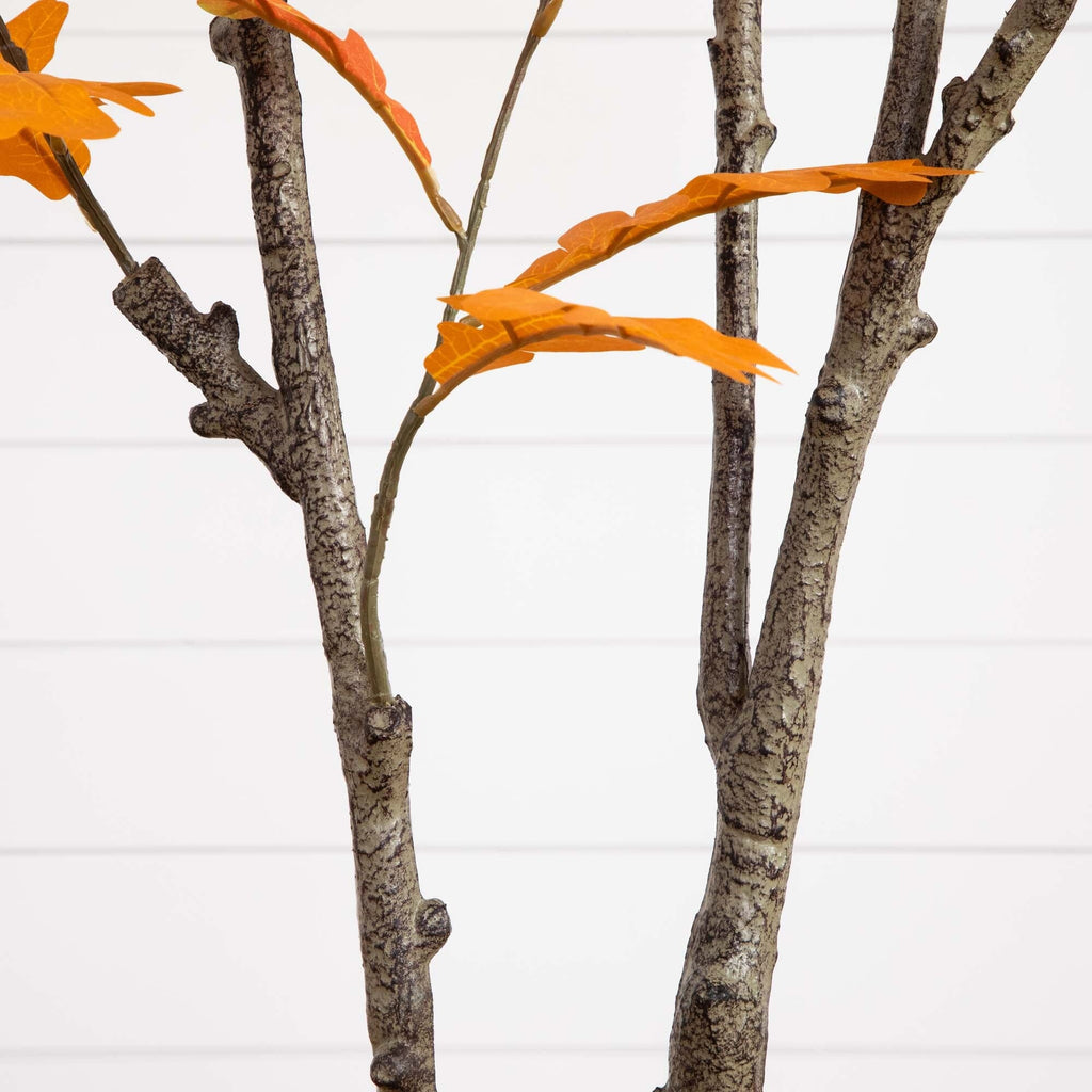 6' Artificial Autumn Oak Tree