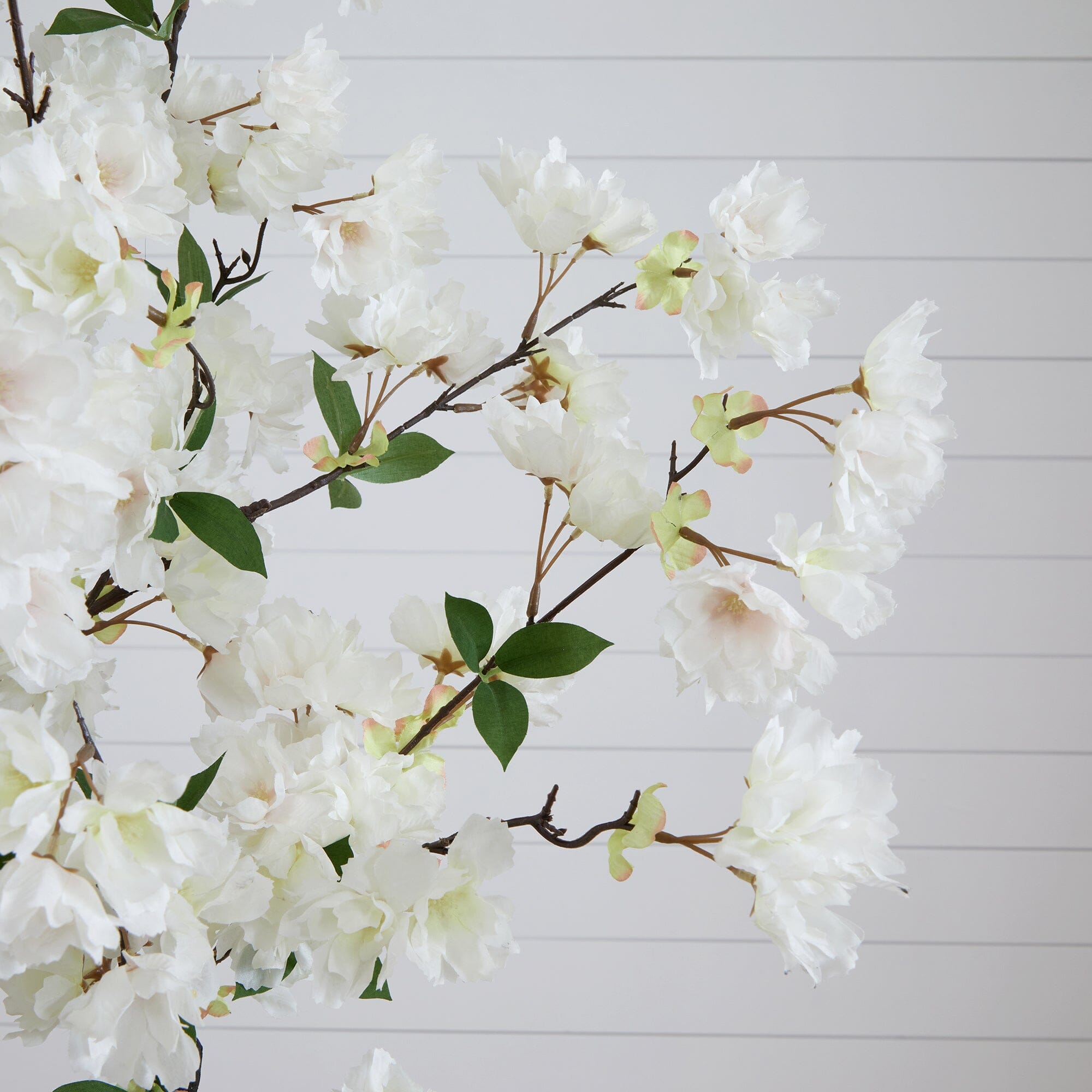 6’ Artificial Cherry Blossom Tree with White Decorative Planter