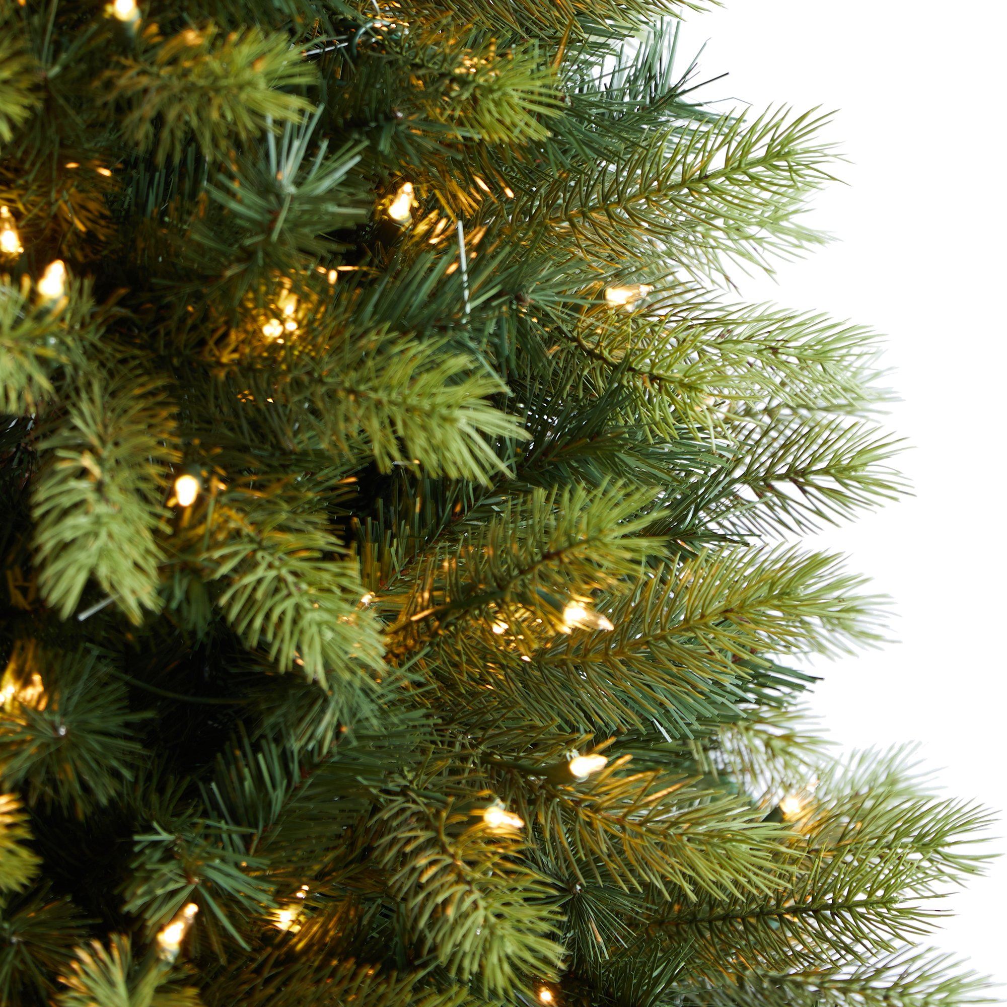 6' Aspen Mountain Fir Christmas Tree with 350 Clear LED Lights and 1110 Bendable Branches