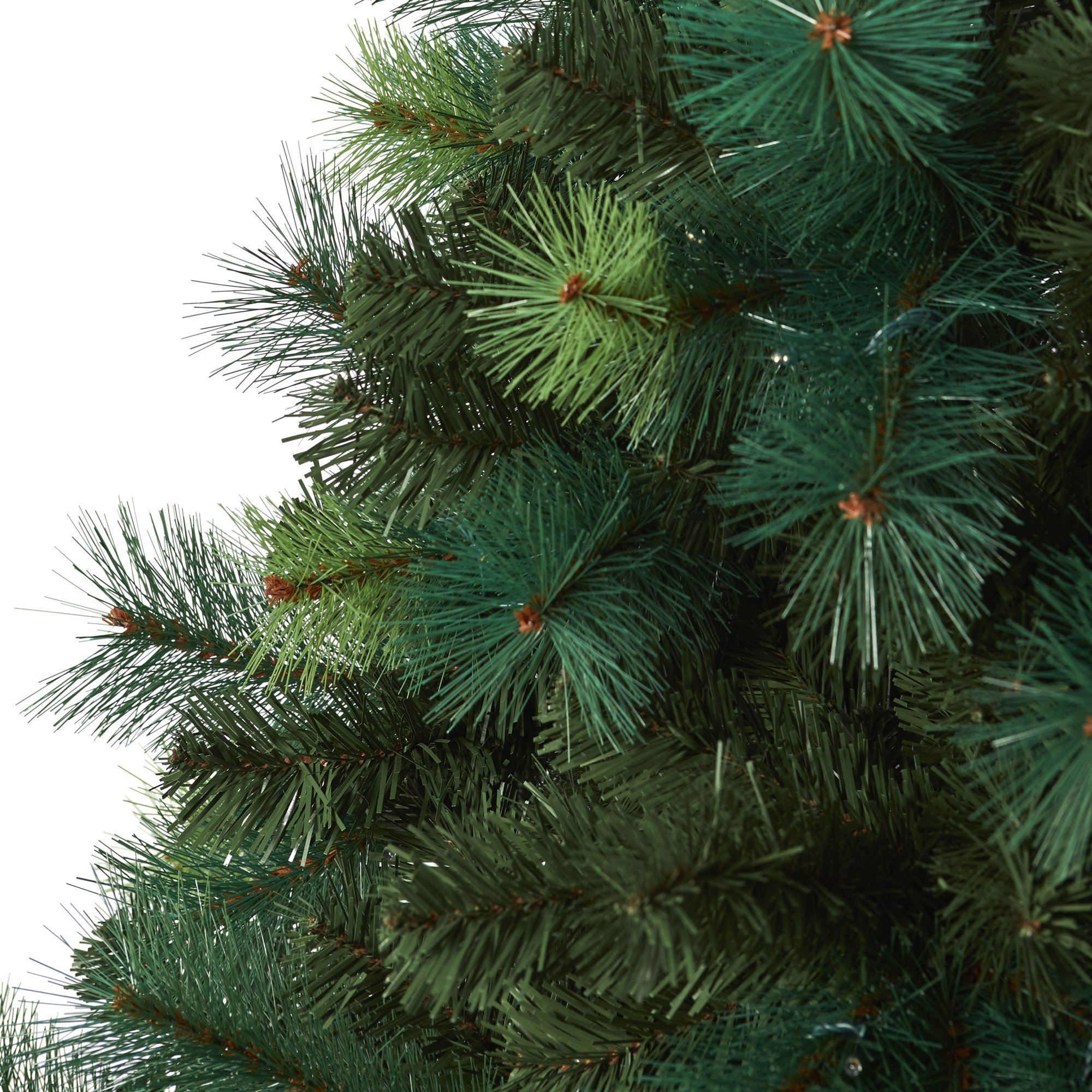 6' Assorted Green Scotch Pine Artificial Christmas Tree with 250 LED Lights