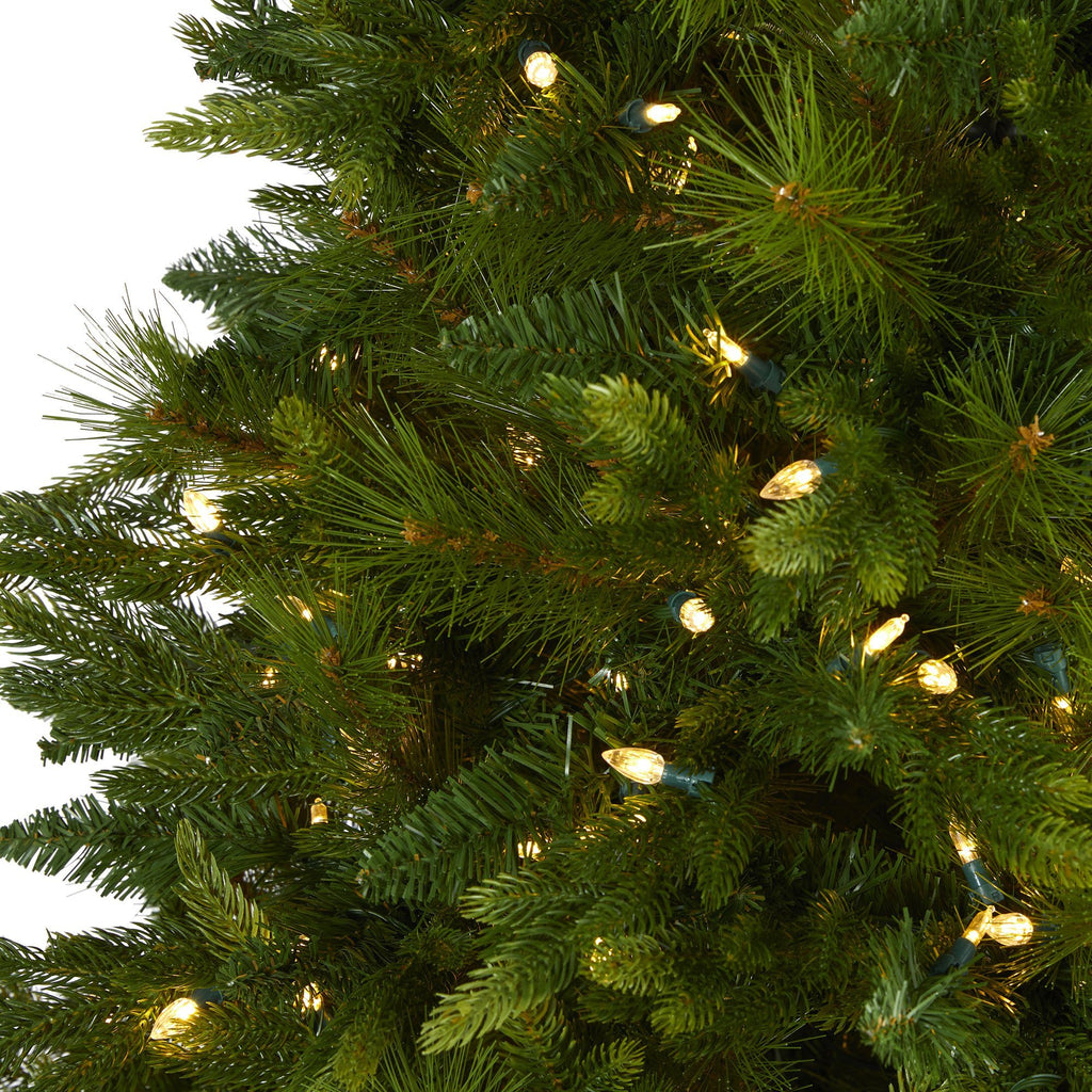 6' Hartford Fir Artificial Christmas Tree with 250 Warm (Multifunction) LED Lights with Instant Connect Technology and 711 Bendable Branches