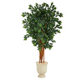 6’ Sakaki Artificial Tree with 1470 Bendable Branches in Decorative Urn