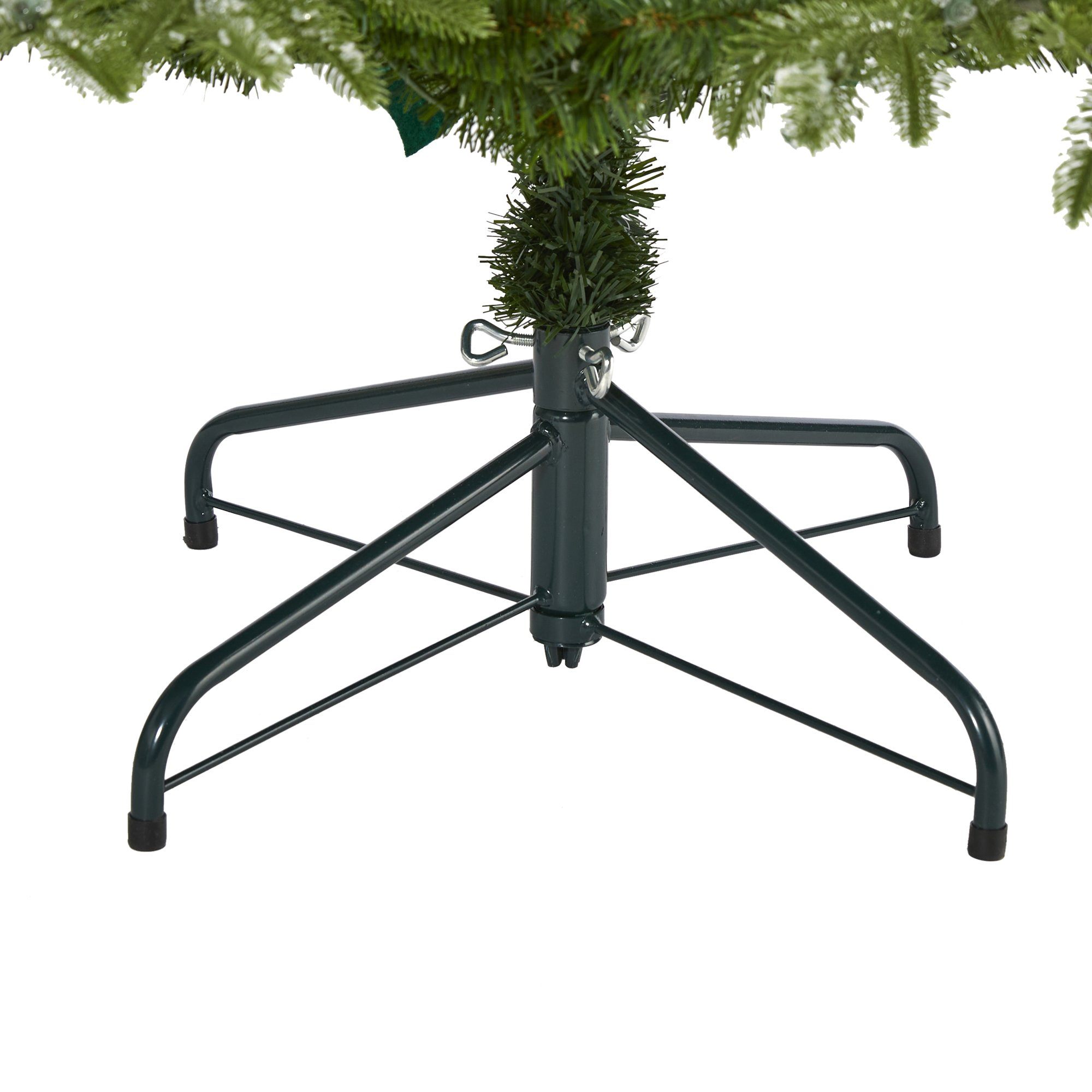 6’ Snowed Grand Teton Artificial Christmas Tree with 300 Clear Lights and 730 Bendable Branches