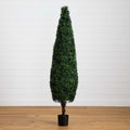 6’ UV Resistant Artificial Boxwood Topiary  Cone Tree (Indoor/Outdoor)