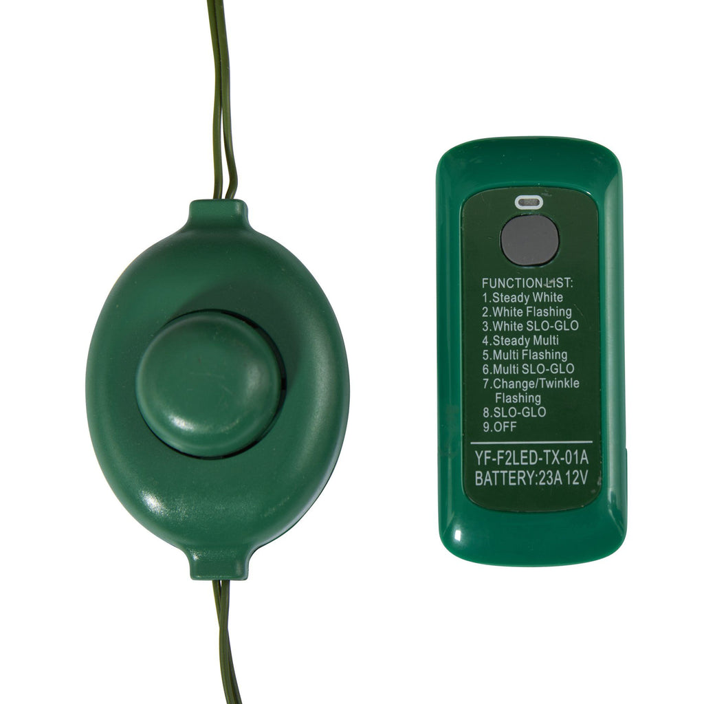 6' Victoria Fir Artificial Christmas Tree with 250 Multi-Color (Multifunction) LED Lights, Berries and 415 Bendable Branches