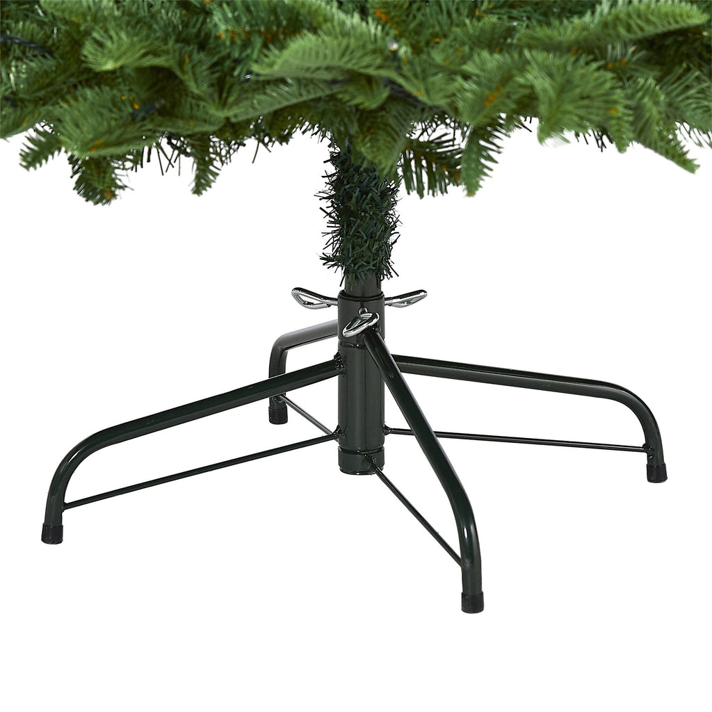 6’ Wyoming Fir Artificial Christmas Tree with 350 Clear LED Lights and 844 Bendable Branches