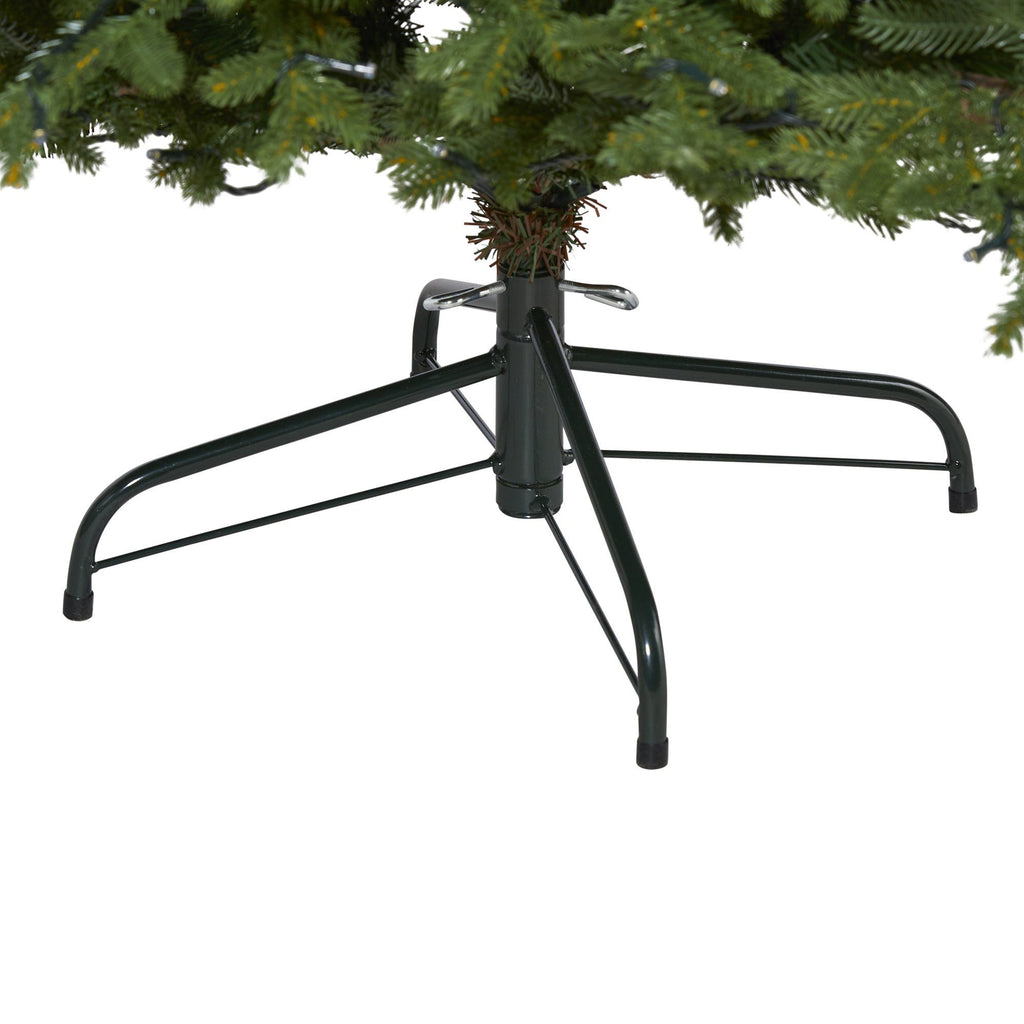 6’ Wyoming Spruce Artificial Christmas Tree with 400 Clear LED Lights and 1045 Bendable Branches