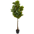 65” Artificial Rubber Leaf Tree (Real Touch)