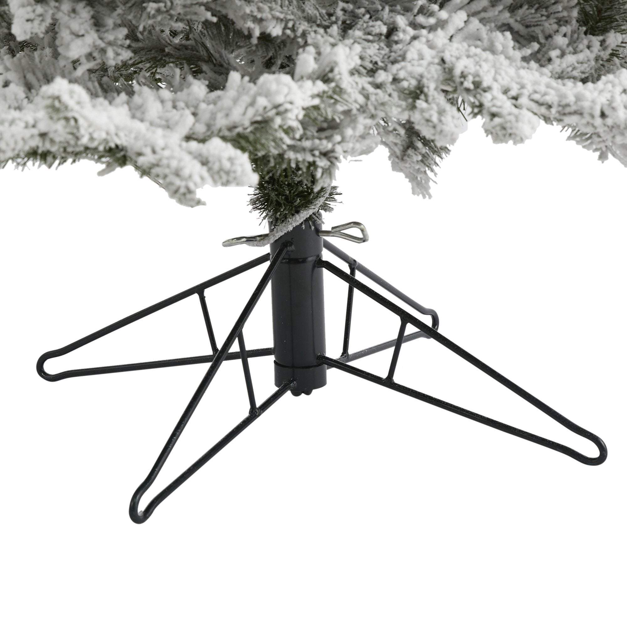 6.5' Flocked Grand Northern Rocky Fir Artificial Christmas Tree