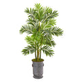 66” Areca Palm Artificial Tree in Metal Planter