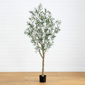 7' Artificial Greco Olive Tree