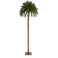 7’ Christmas Palm Artificial Tree with 300 White Warm LED Lights