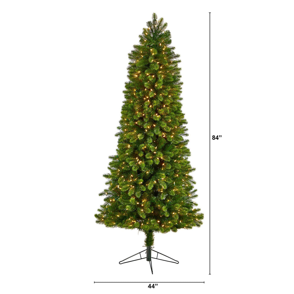 7’ Slim Virginia Spruce Artificial Christmas Tree