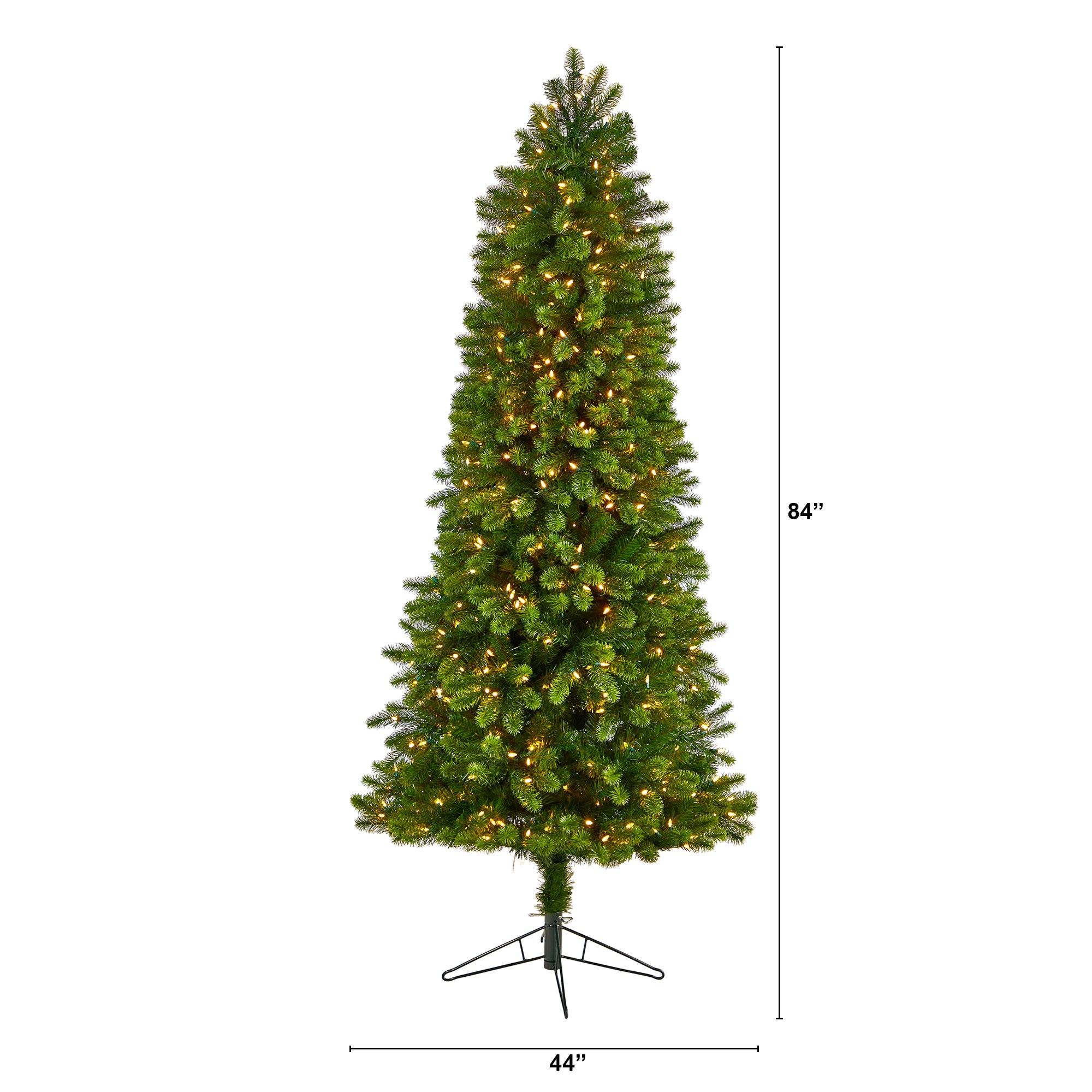 7’ Slim Virginia Spruce Artificial Christmas Tree