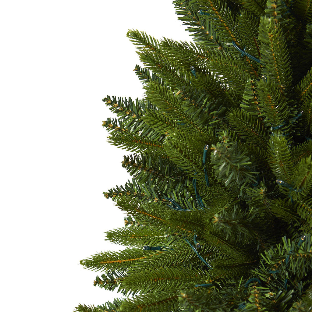7' Sun Valley Fir Artificial Christmas Tree with 450 LED Lights