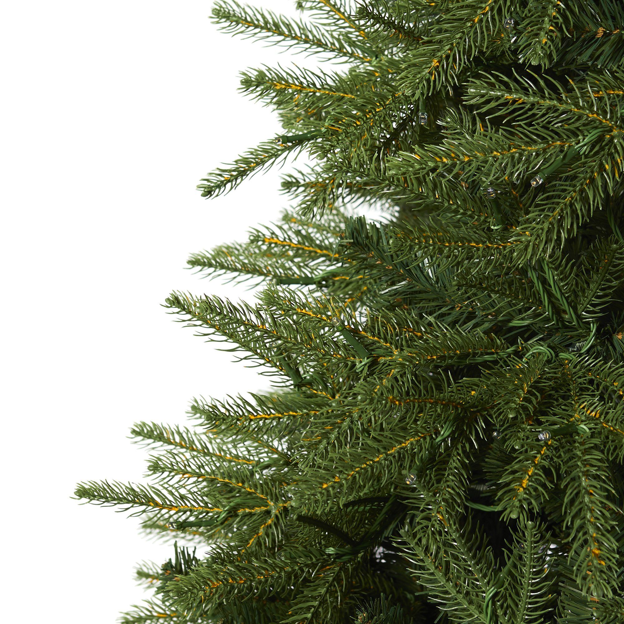 7.5’ Vancouver Fir “Natural Look” Artificial Christmas Tree with 600 Clear LED Lights and 2942 Bendable Branches