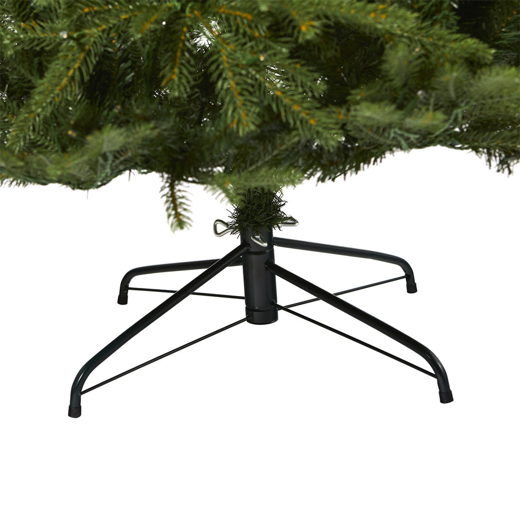 7.5’ Vancouver Fir “Natural Look” Artificial Christmas Tree with 600 Clear LED Lights and 2942 Bendable Branches