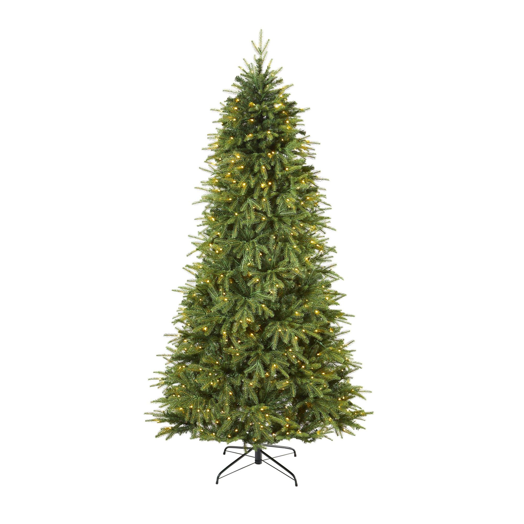 7.5’ Vancouver Fir “Natural Look” Artificial Christmas Tree with 600 Clear LED Lights and 2942 Bendable Branches