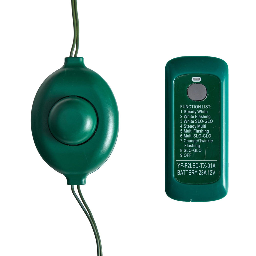 8' Victoria Fir Artificial Christmas Tree with 350 Multi-Color (Multifunction) LED Lights, Berries and 667 Branches