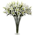 Lily Arrangement with Flared Vase